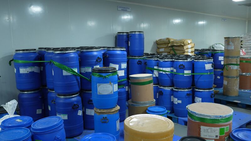 Raw material warehouse